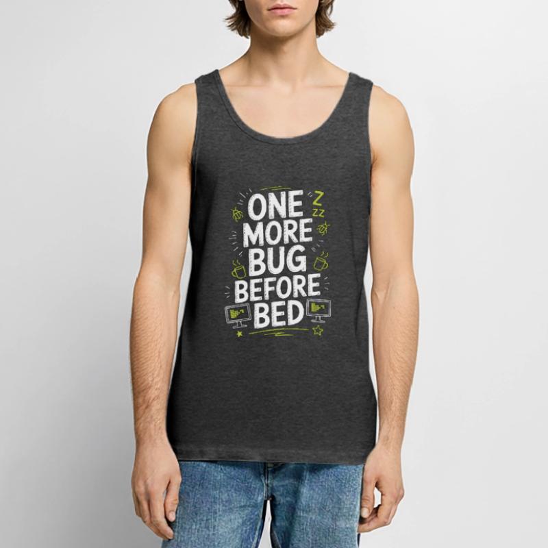 Game Developer One More Bug Before Game Programmer Männer Premium Bio Tank Top