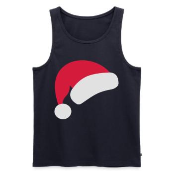 weihnachtsmütze - Männer Premium Bio Tank Top - Navy - Vorne - Michal (187cm)