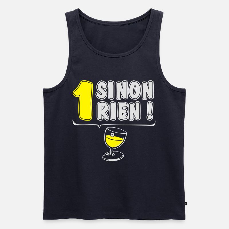 1 gelbe oder nichts - Männer Premium Bio Tank Top - Navy