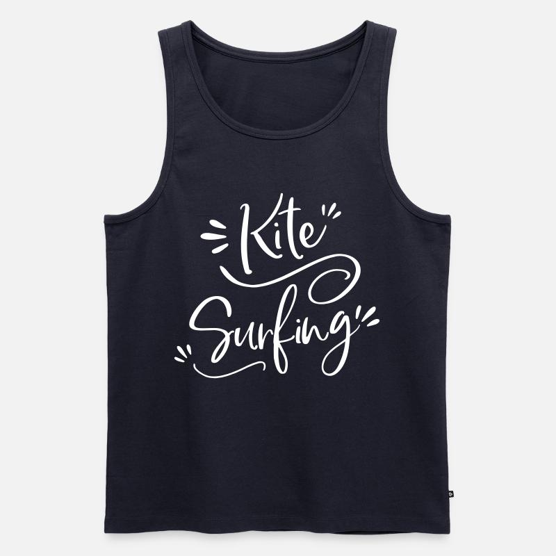 kitesurfing Kitesurfer Geschenk - Männer Premium Bio Tank Top - Navy