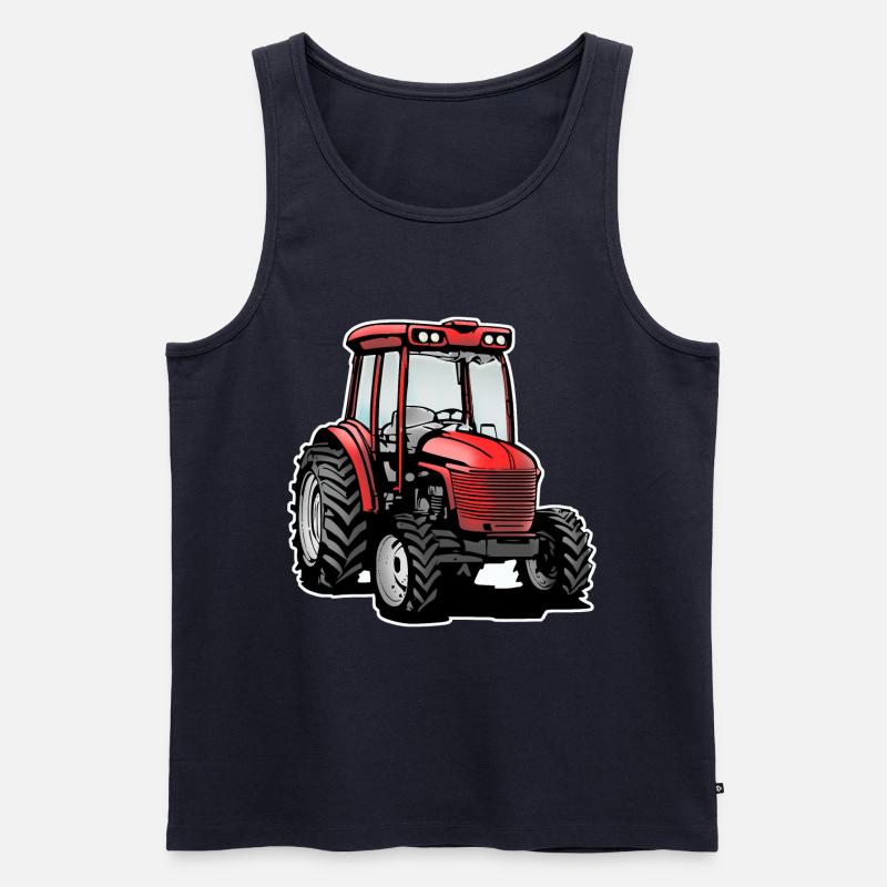 Traktor / tractor - Männer Premium Bio Tank Top - Navy