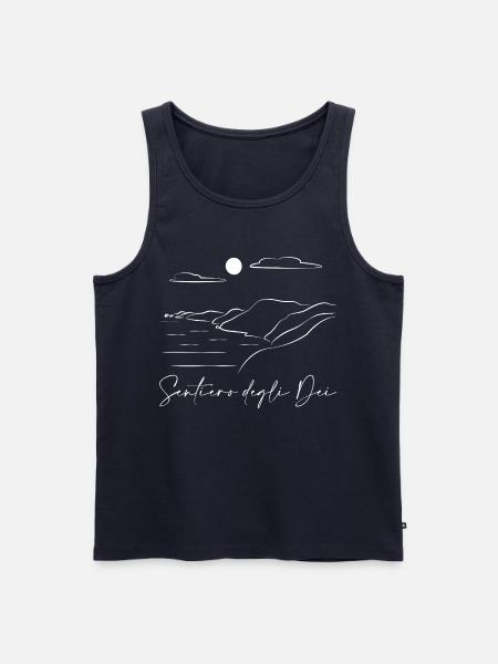 Pfad der Götter Lineart - Männer Premium Bio Tank Top - Navy