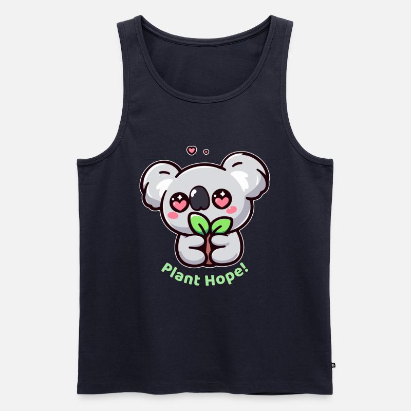 Pflanze Hoffnung! - Männer Premium Bio Tank Top - Navy