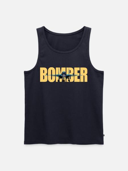 Bomber Su-34 - Men's Premium Organic Tank Top - navy