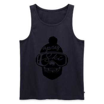 apres ski schnee winterurlaub ski snowboard cool - Männer Premium Bio Tank Top - Navy - Vorne - Michal (187cm)