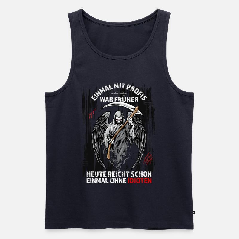 Einmal mit Profis war früher... - Männer Premium Bio Tank Top - Navy