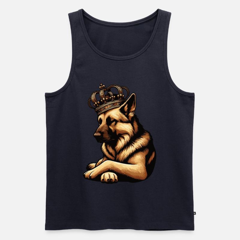 Deutscher Schäferhund Schäferhunde Schäferhunde - Männer Premium Bio Tank Top - Navy