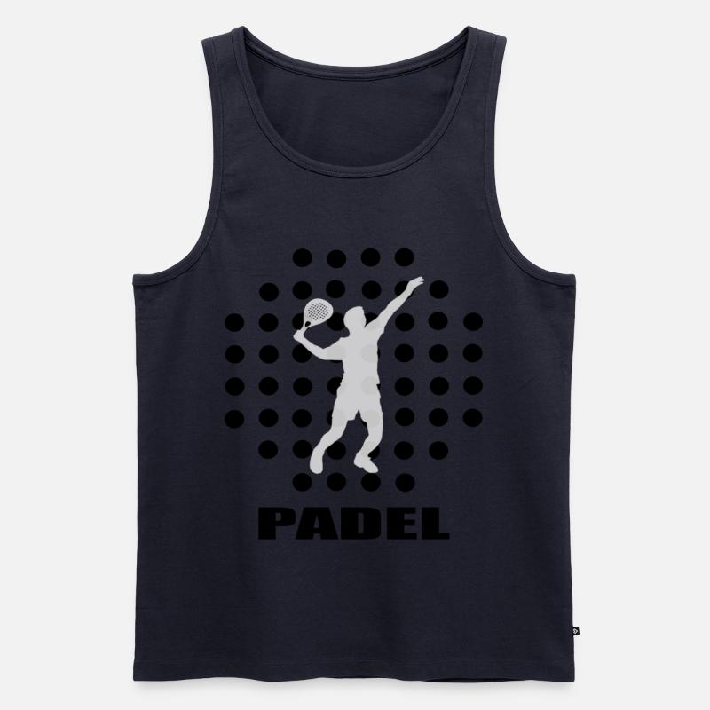 Padel - Männer Premium Bio Tank Top - Navy
