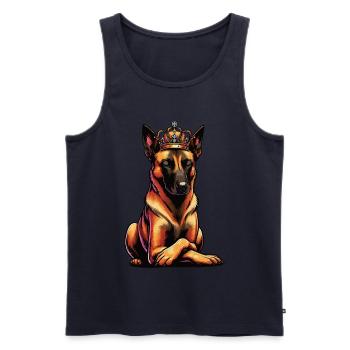 Malinois Belgian Shepherd Malinois Owner - Men's Premium Organic Tank Top - navy - Front - Michal (187cm)
