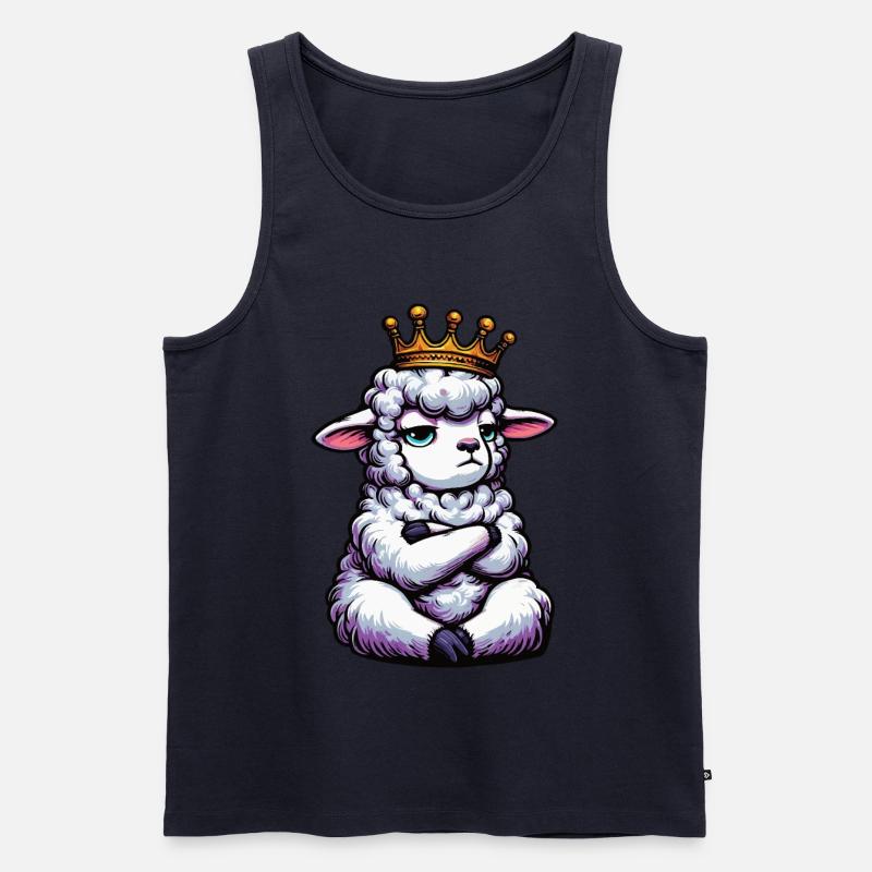 Schaf Schafe Schäfer Schafhalter Schafbock - Männer Premium Bio Tank Top - Navy