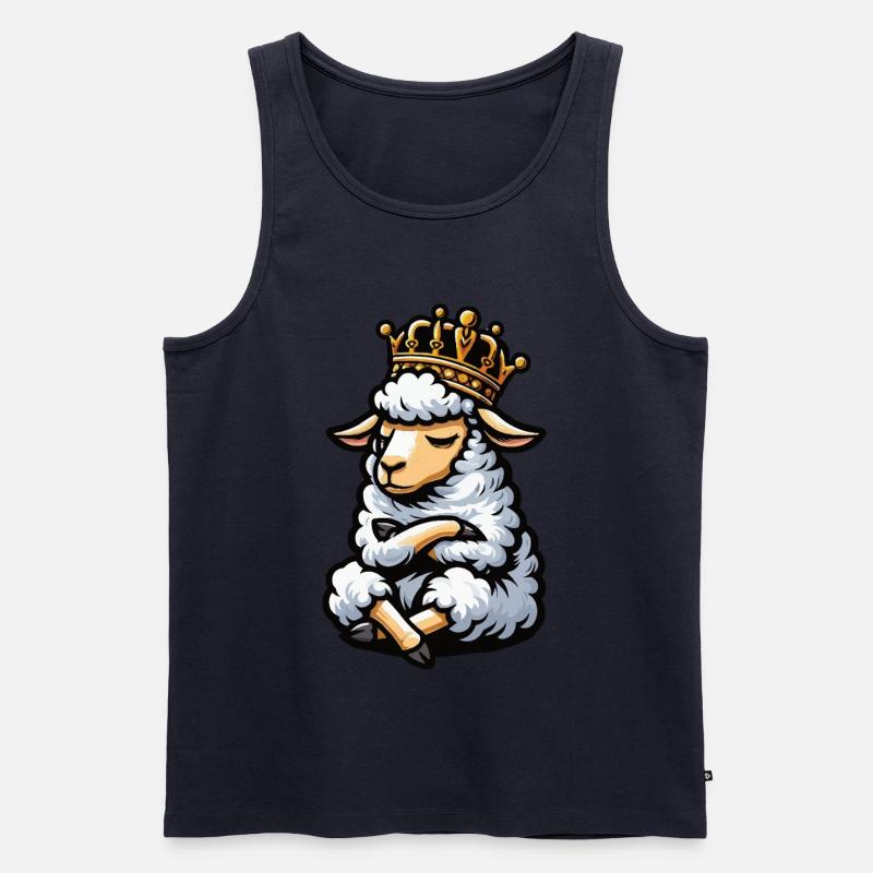 Schaf Schafe Schäfer Schafhalter Schafbock - Männer Premium Bio Tank Top - Navy