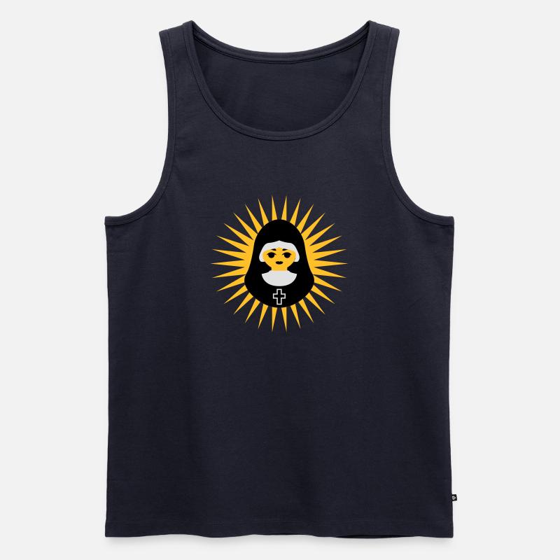Nonne - Männer Premium Bio Tank Top - Navy