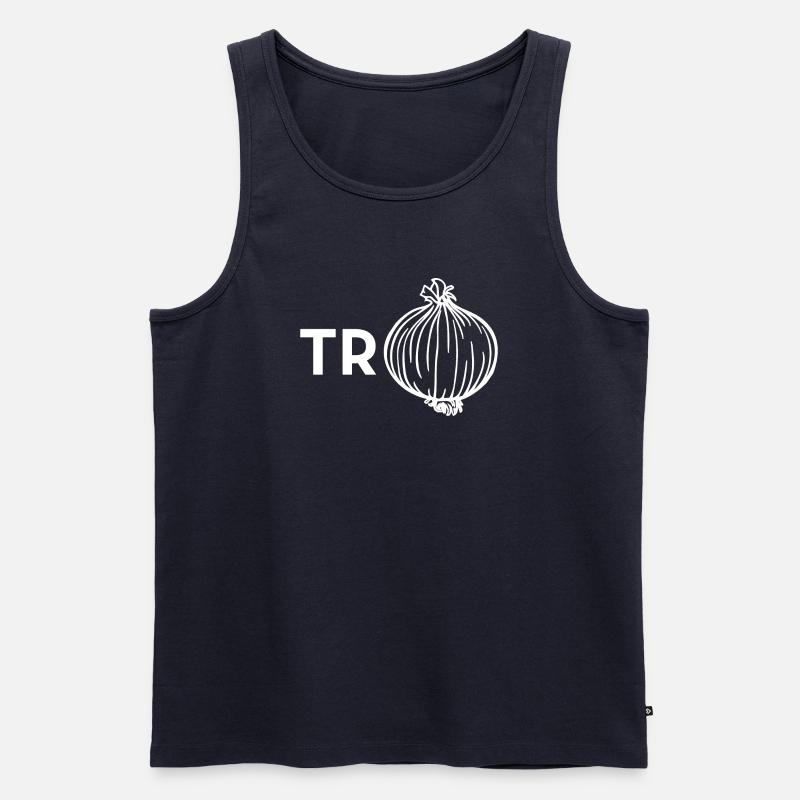 Pullover mit Zwiebeln - Männer Premium Bio Tank Top - Navy