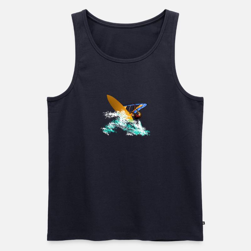 Windsurfing - Männer Premium Bio Tank Top - Navy