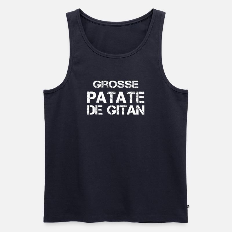 Grosse Patate de gitan - Débardeur bio Premium Homme - bleu marine