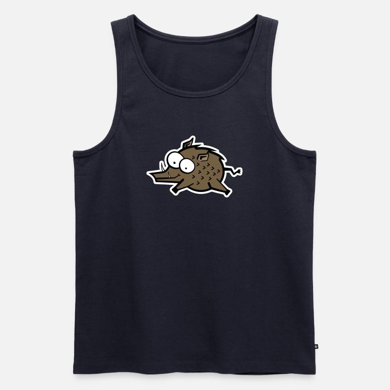Wildsau - Männer Premium Bio Tank Top - Navy