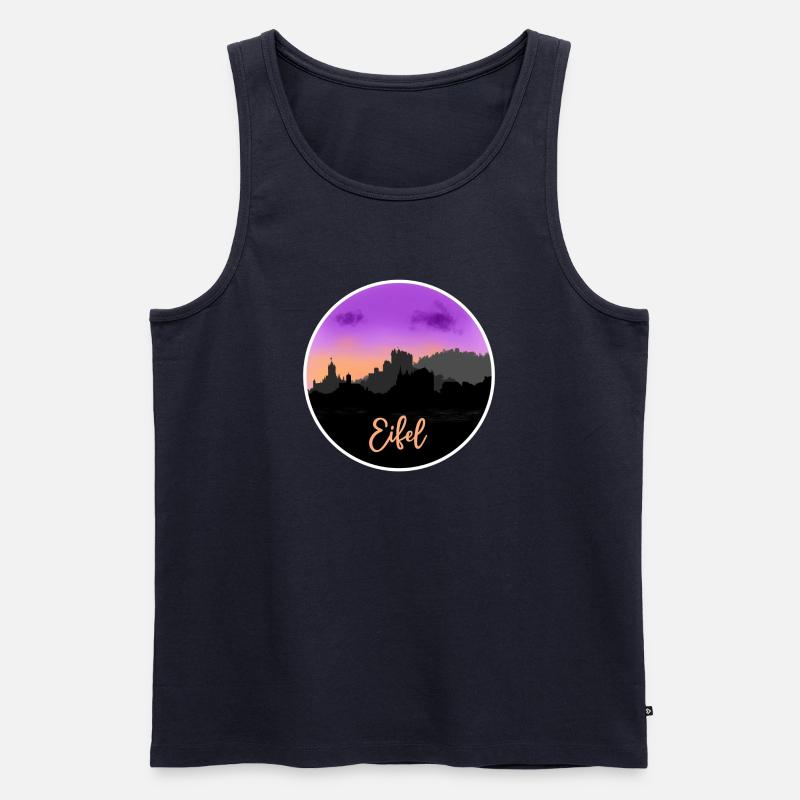 Eifel Fineline Skyline - Männer Premium Bio Tank Top - Navy