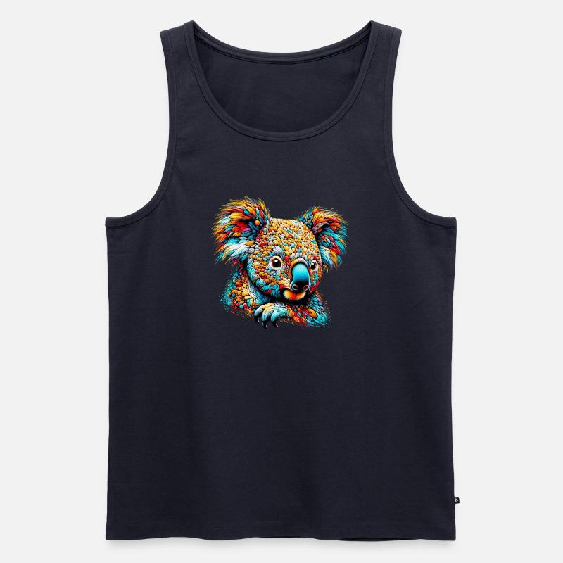 Koala - Männer Premium Bio Tank Top - Navy