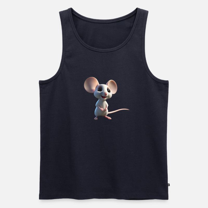 Mouse 2 - Männer Premium Bio Tank Top - Navy