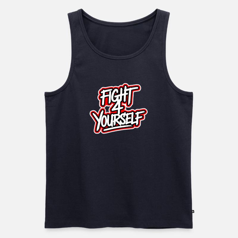 Fight 4 yourself - Männer Premium Bio Tank Top - Navy