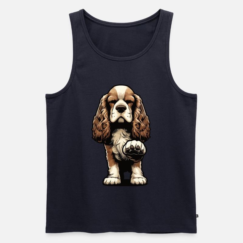 Cocker Spaniel Cockerhund Cocker Spaniel Besitzer - Männer Premium Bio Tank Top - Navy