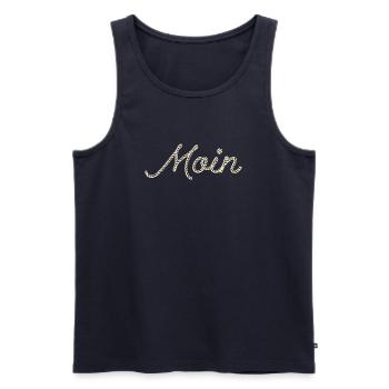 Par Moin - Débardeur bio Premium Homme - bleu marine - Devant - Michal (187cm)