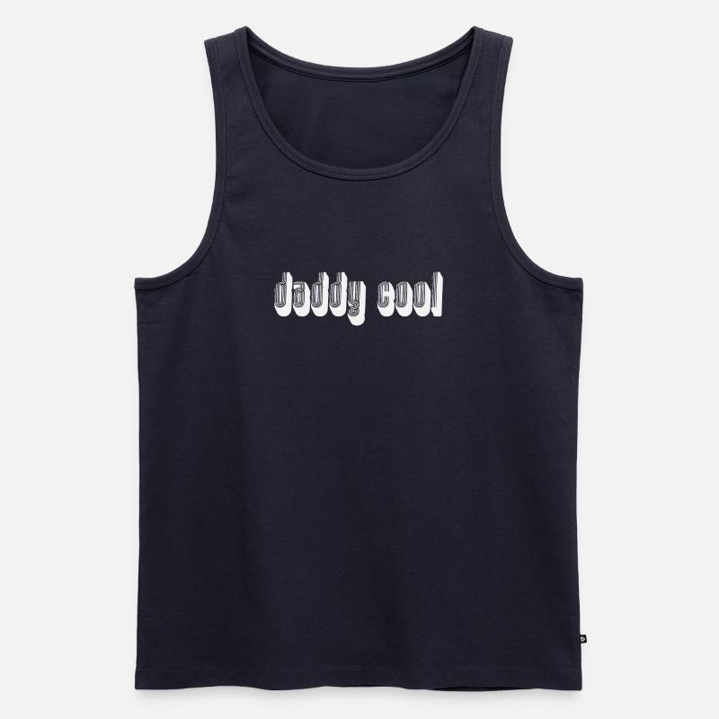 daddy cool - Männer Premium Bio Tank Top - Navy