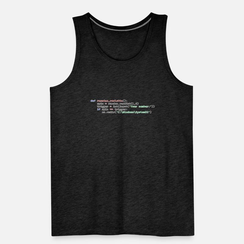 Python Russisches Roulette Männer Premium Bio Tank Top