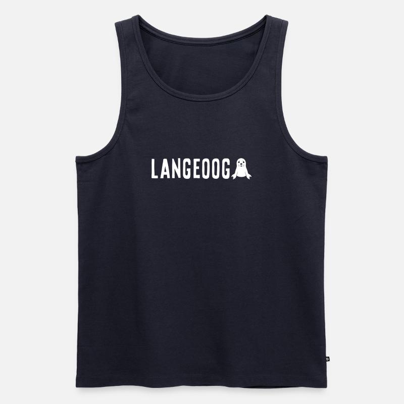 Robbe Langeoog - Männer Premium Bio Tank Top - Navy