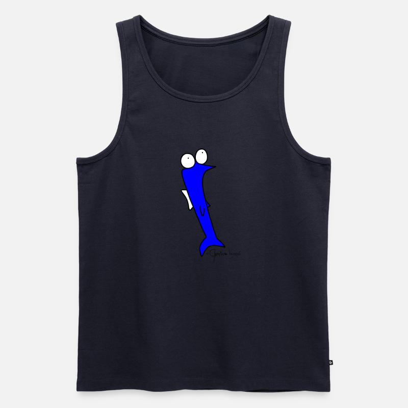 Plötzfisch - Piscis Rutilus - Männer Premium Bio Tank Top - Navy