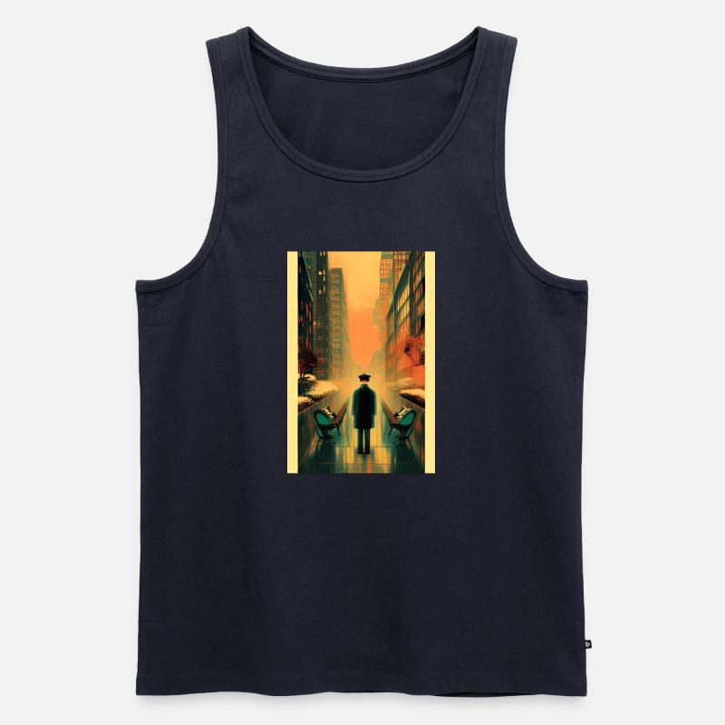 Straßen 3 - Männer Premium Bio Tank Top - Navy