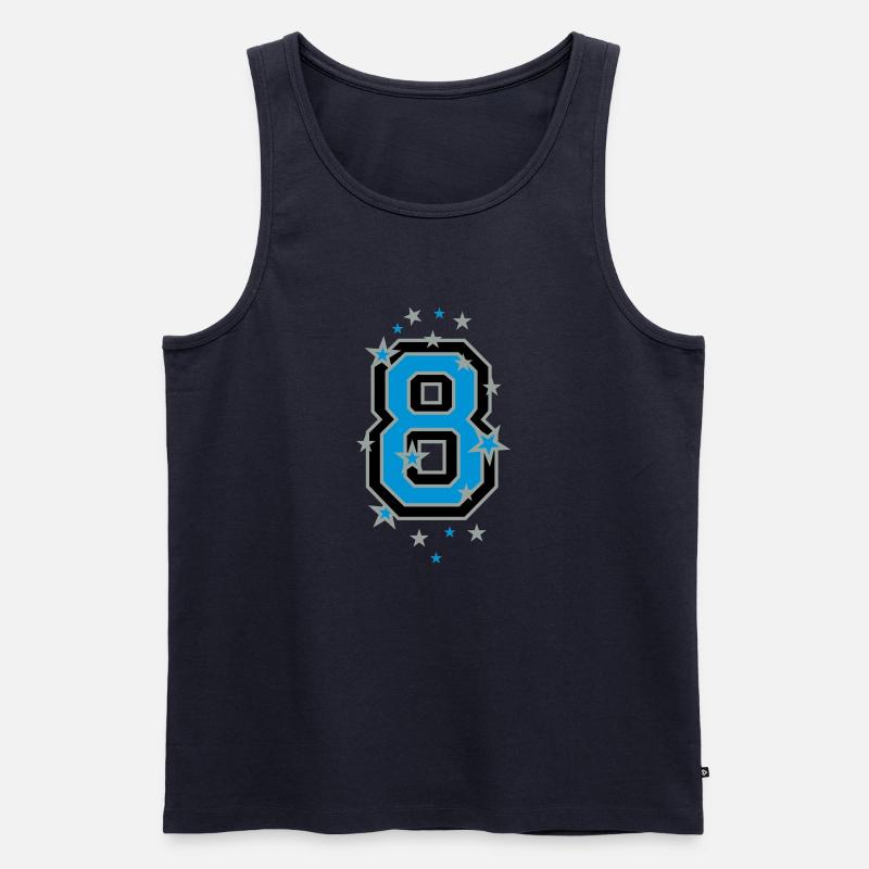 Sieben 7 - Männer Premium Bio Tank Top - Navy