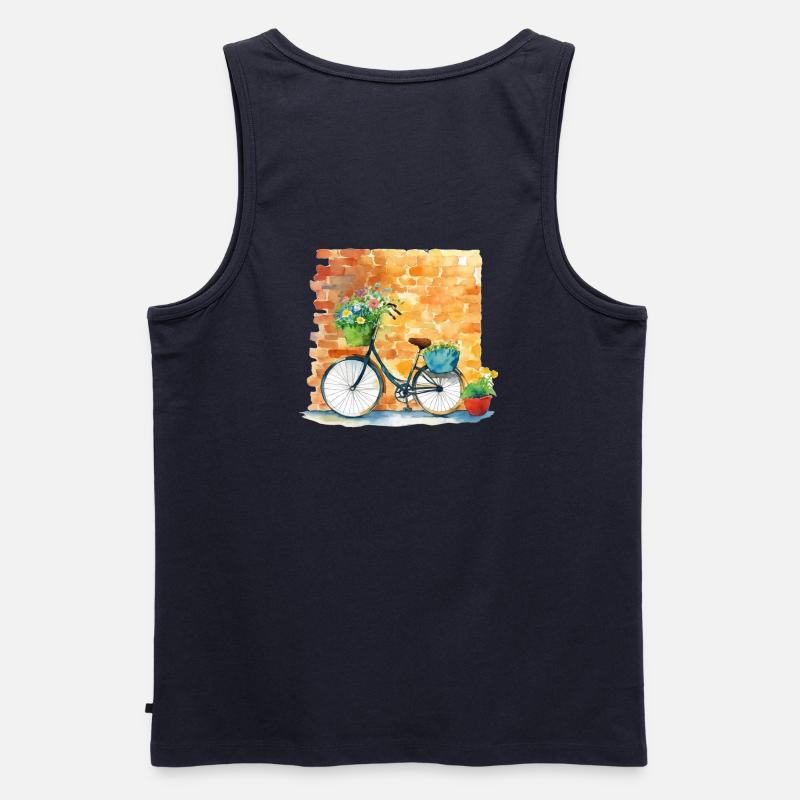Fahrrad - Männer Premium Bio Tank Top - Navy