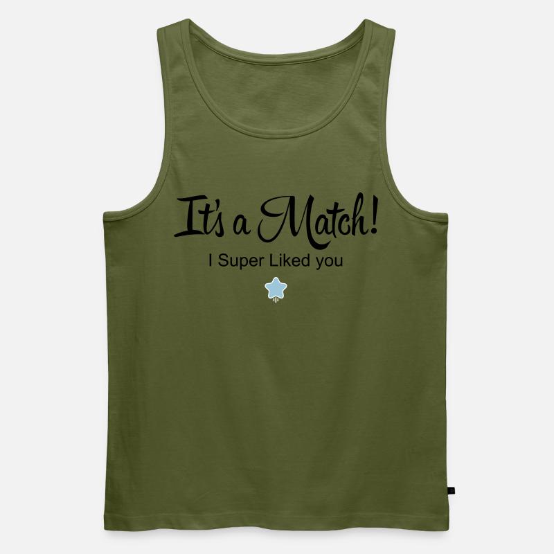 Es ist ein Match! - Männer Premium Bio Tank Top - Khaki