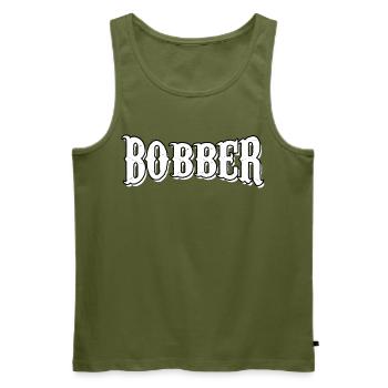 bobber chopper biker cruise sticker sticker - Men's Premium Organic Tank Top - khaki - Front - Michal (187cm)