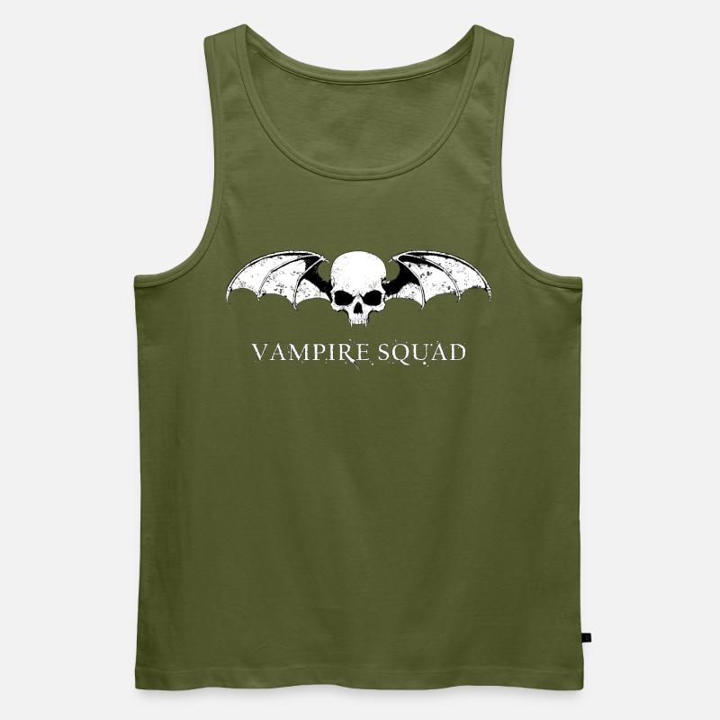 Vampire Squad Weiß - Männer Premium Bio Tank Top - Khaki