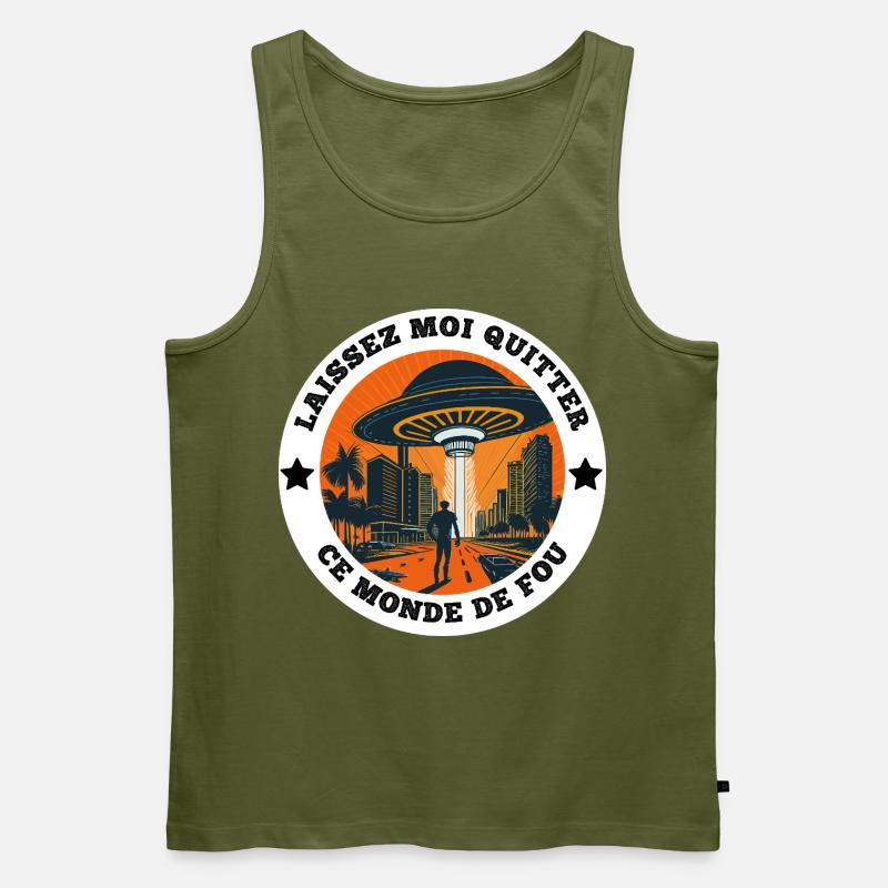 Kollege Geschenk, Arbeitspause und Burn Out - Männer Premium Bio Tank Top - Khaki