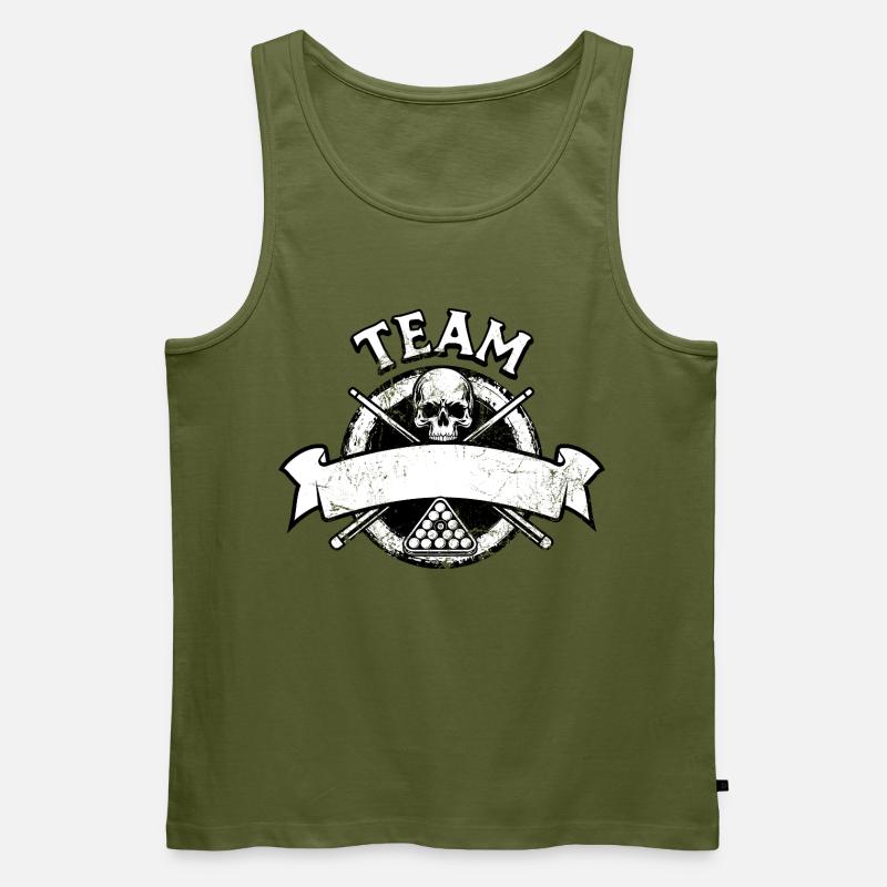 Eight Ball, Billardkugel, Billard Team Geschenk - Männer Premium Bio Tank Top - Khaki