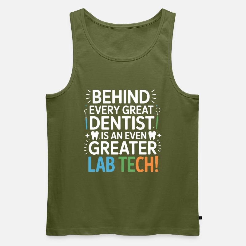 Greater Lab Tech Dental Design - Männer Premium Bio Tank Top - Khaki