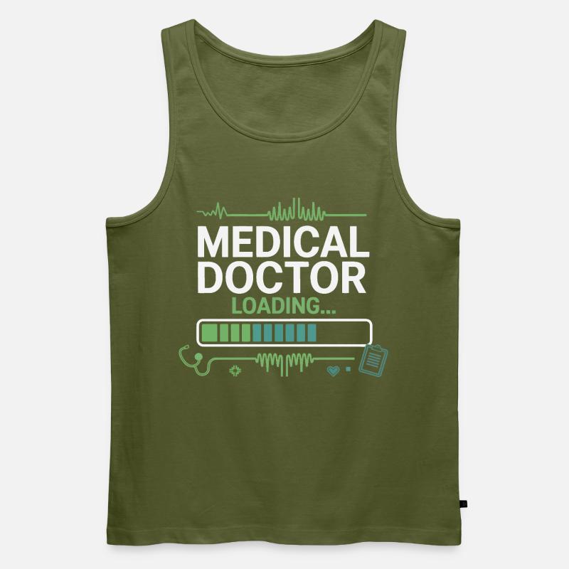 Medizinischer Doktor Loading - Männer Premium Bio Tank Top - Khaki