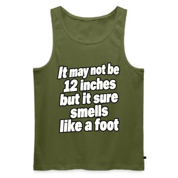 Es ist vielleicht nicht 12 Zoll – lustiges Zitat aus Erwachsenenhumor - Männer Premium Bio Tank Top - Khaki - Vorne - Michal (187cm)