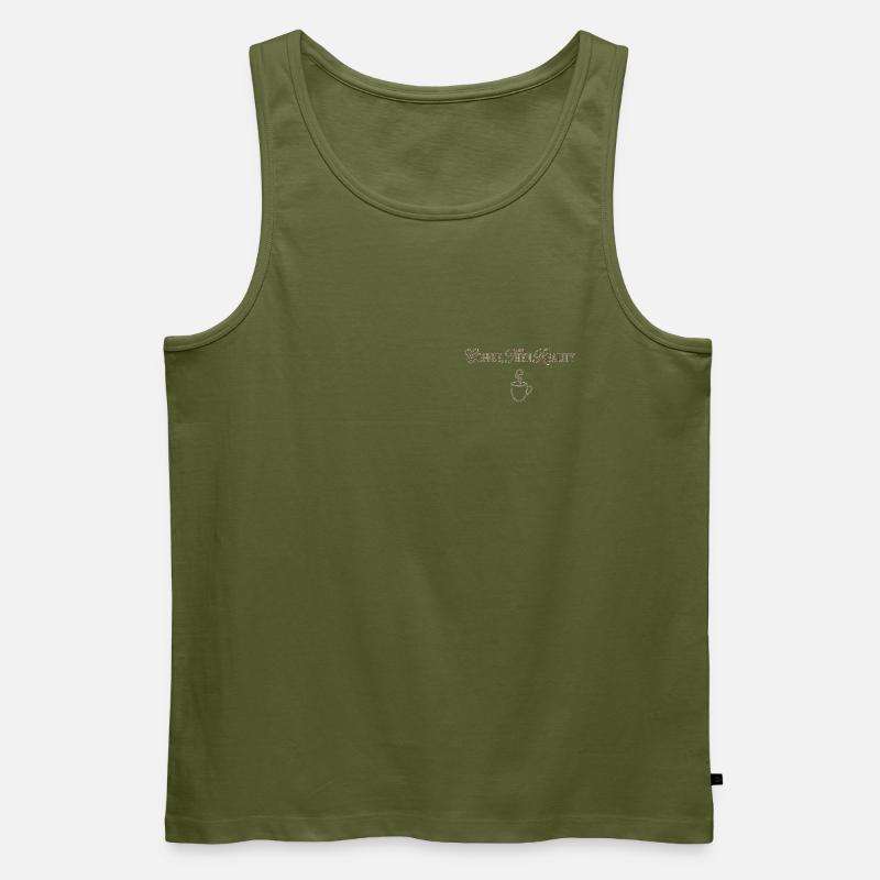 Coffee Like - Männer Premium Bio Tank Top - Khaki