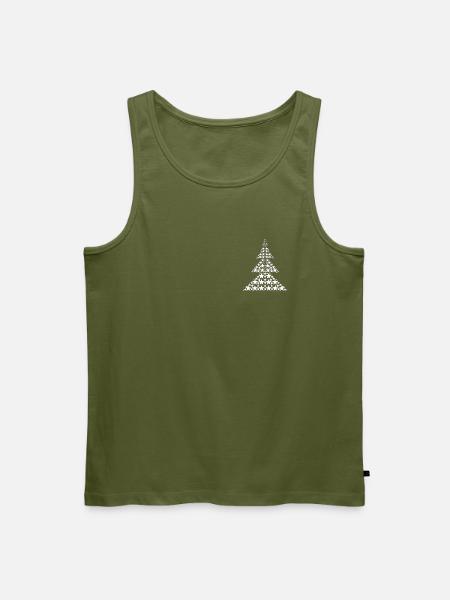 Weißer Tannenbaum - Männer Premium Bio Tank Top - Khaki