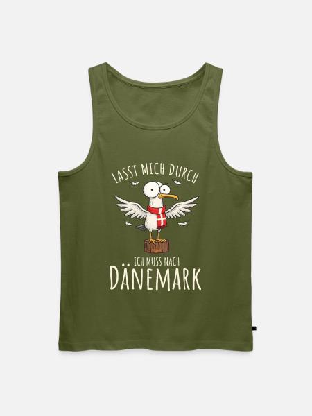 Lasst mich durch ich muss nach Dänemark - Männer Premium Bio Tank Top - Khaki