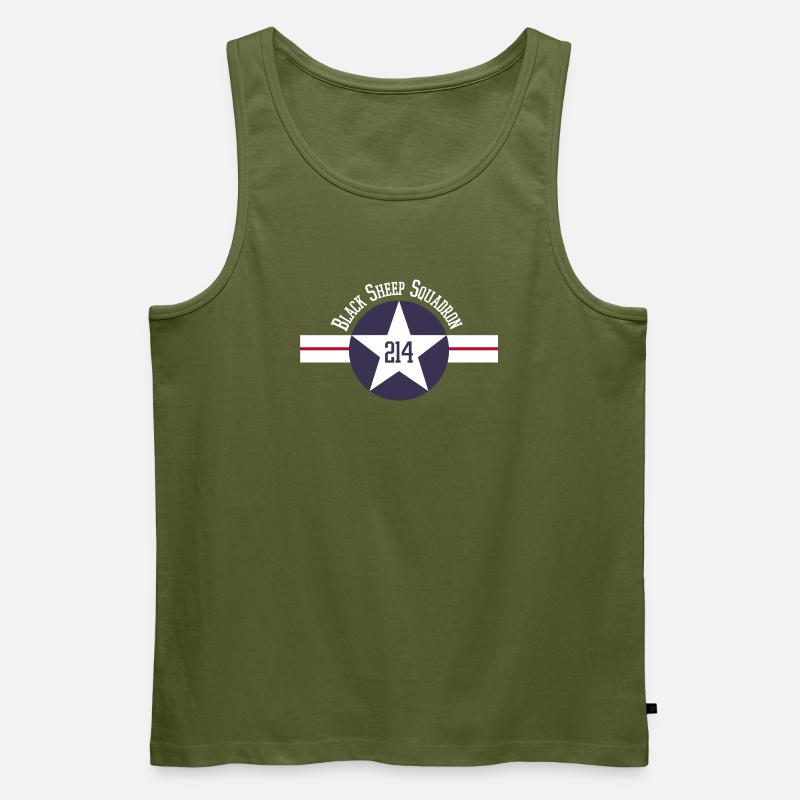WMF 214 Geschwader - Männer Premium Bio Tank Top - Khaki