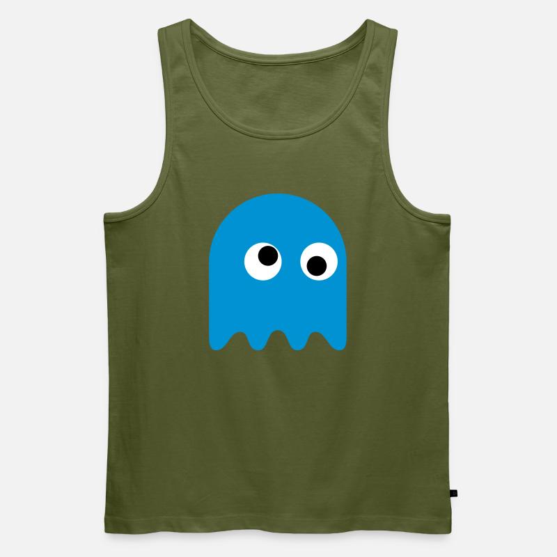 Game Classics Ghost - Männer Premium Bio Tank Top - Khaki
