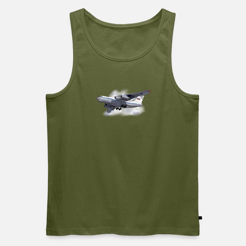IL-76 - Männer Premium Bio Tank Top - Khaki