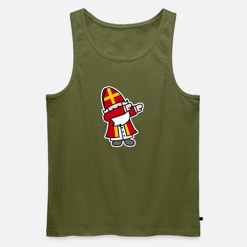 Sinterklaas Saint / Nicholas Dab Dabbing - Débardeur bio Premium Homme - kaki
