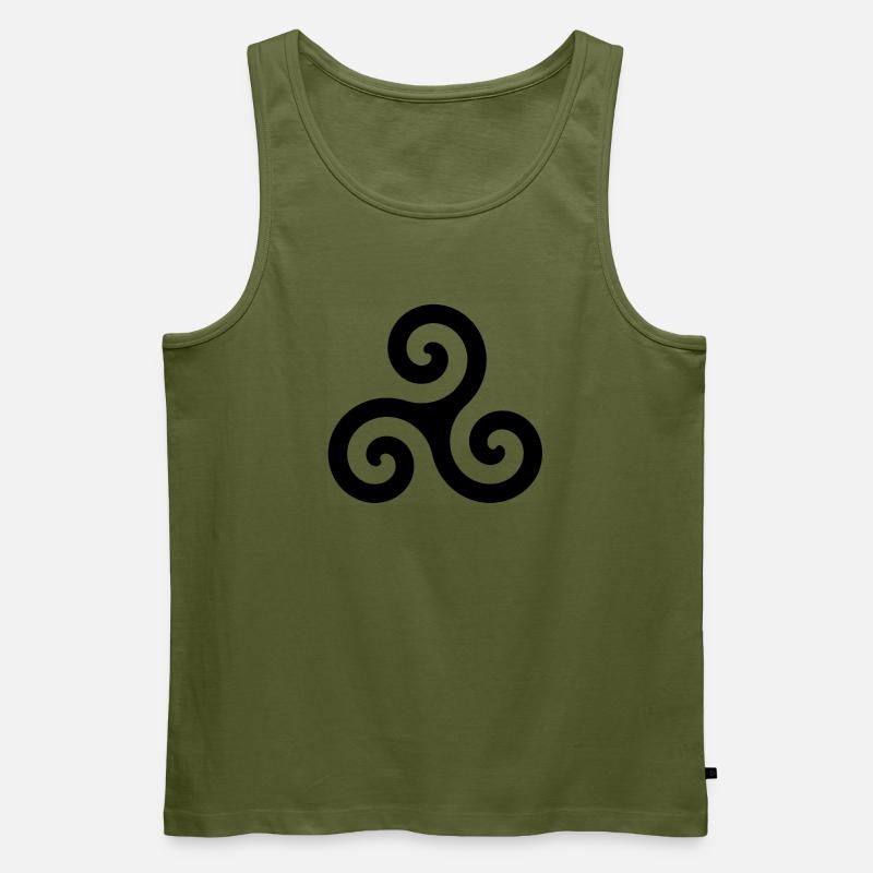 Triskell - Männer Premium Bio Tank Top - Khaki