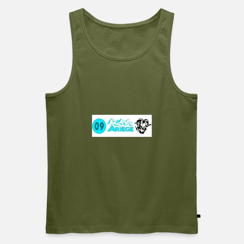Ariège - Männer Premium Bio Tank Top - Khaki